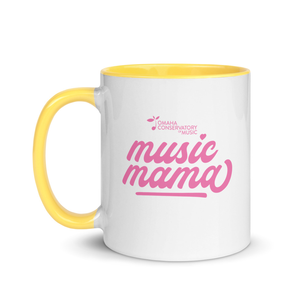 Music Mama Mug with Yellow Accents